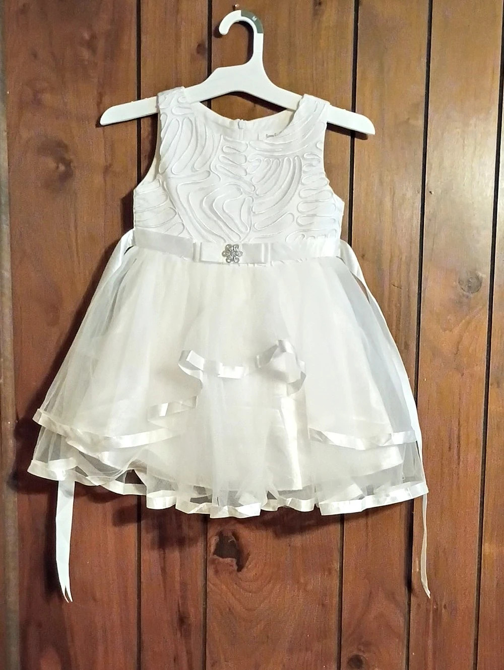 Girls' Formal White Dress Like New